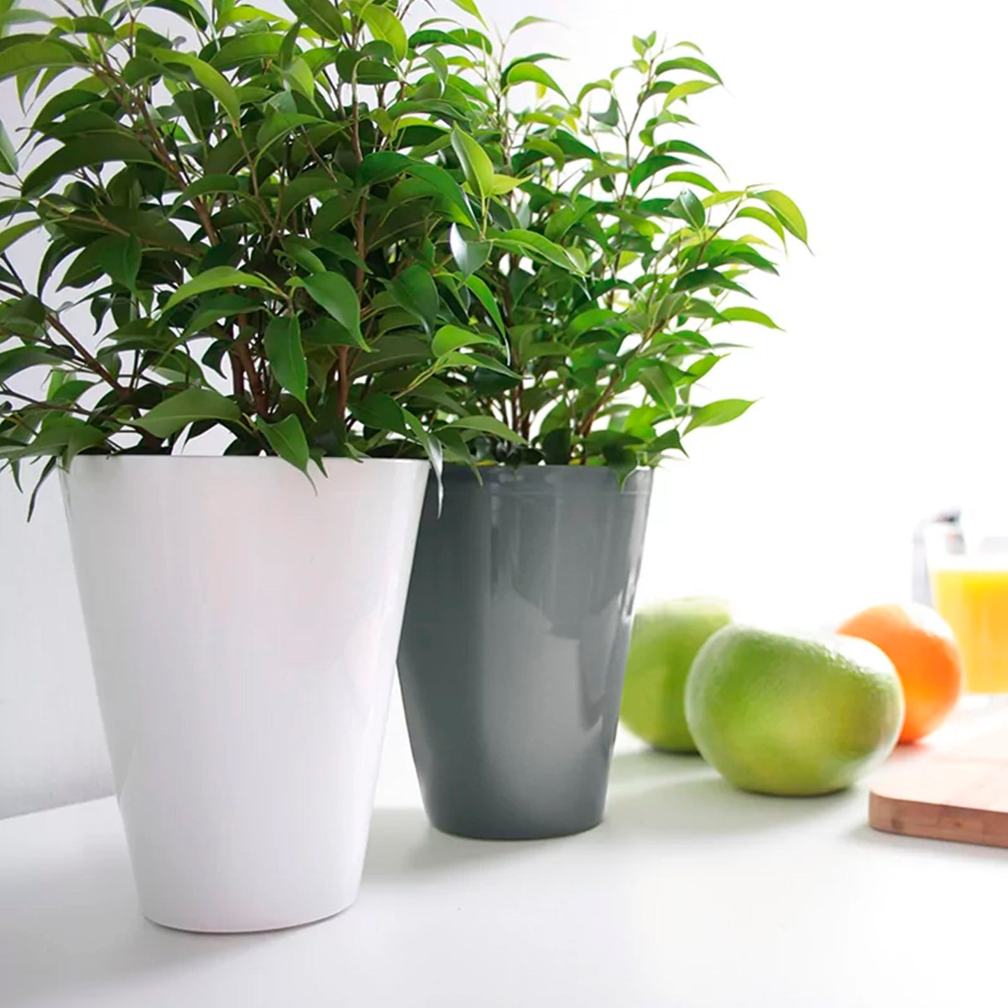 Maceta Coubi Orchid 1,3l., Dimensiones (mm) 130x130x170, Color Blanco_3