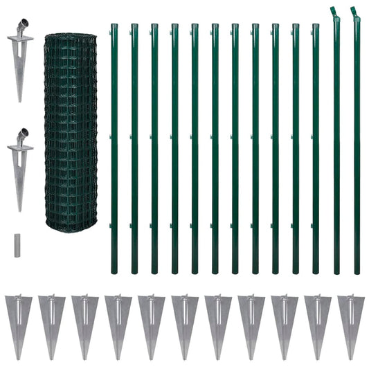 Euro Valla De Acero Verde 25x1,5 M / Vetonek_0