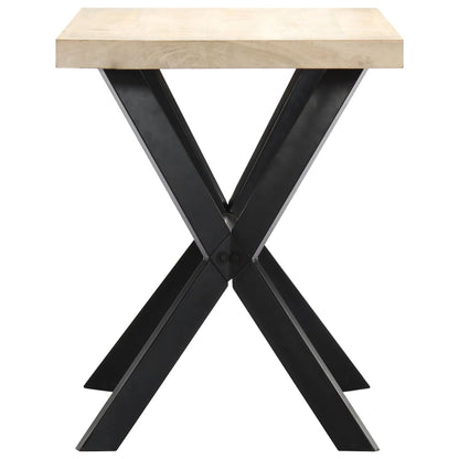 Mesa De Comedor De Madera Maciza De Mango 120x60x75 Cm_1