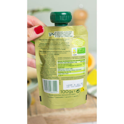 Bolsita fruta 100% Eco sabor plátano,pera y naranja 100 g-Hero Solo