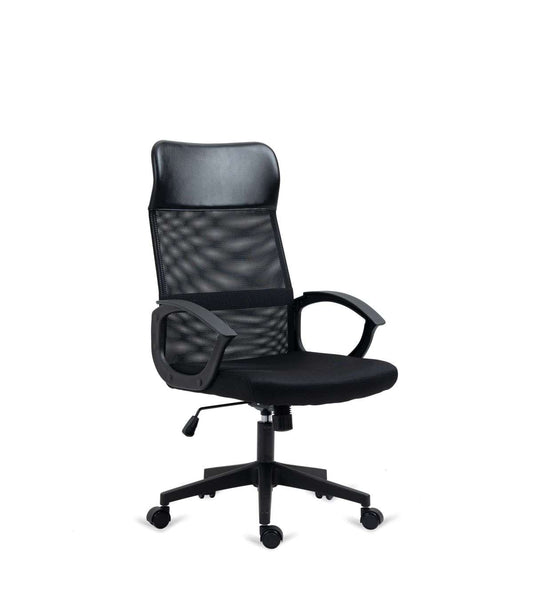 Silla De Estudio Con Respaldo Alto Modelo Nueva Marsella Acabado Negro, 60cm(ancho ) 106-1_0
