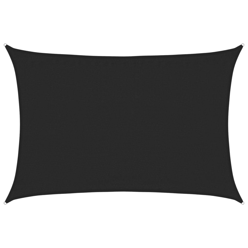 Vidaxl Toldo De Vela Negro Hdpe 160 G/m² 3,5x5 M_0