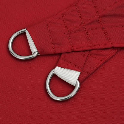 Toldo De Vela Triangular Tela Oxford Rojo 3,6x3,6x3,6 M_3