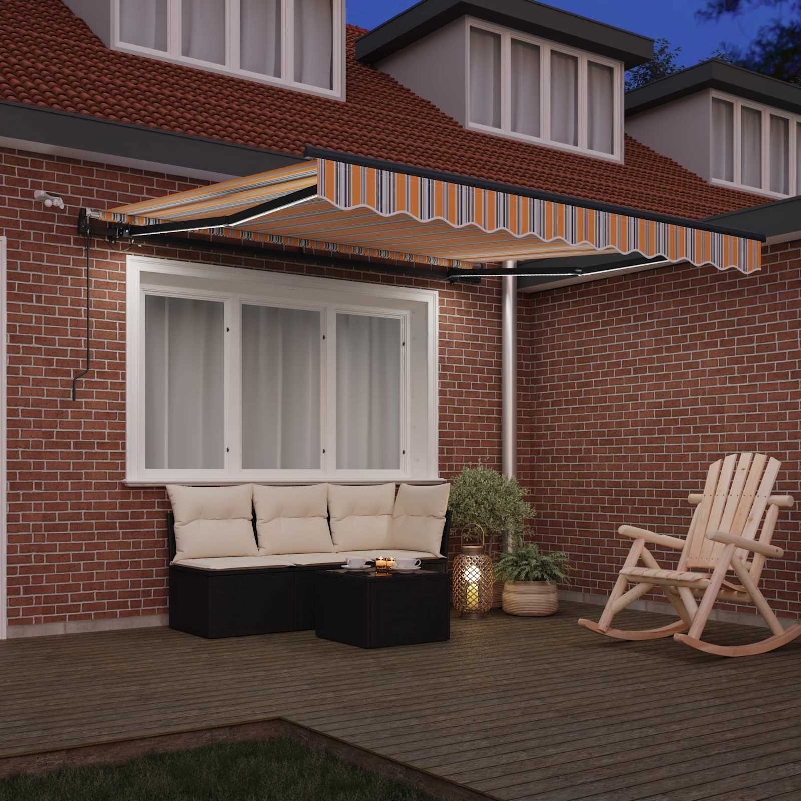 Toldo Retráctil Multicolor 300 X 250 Cm Poliéster_2