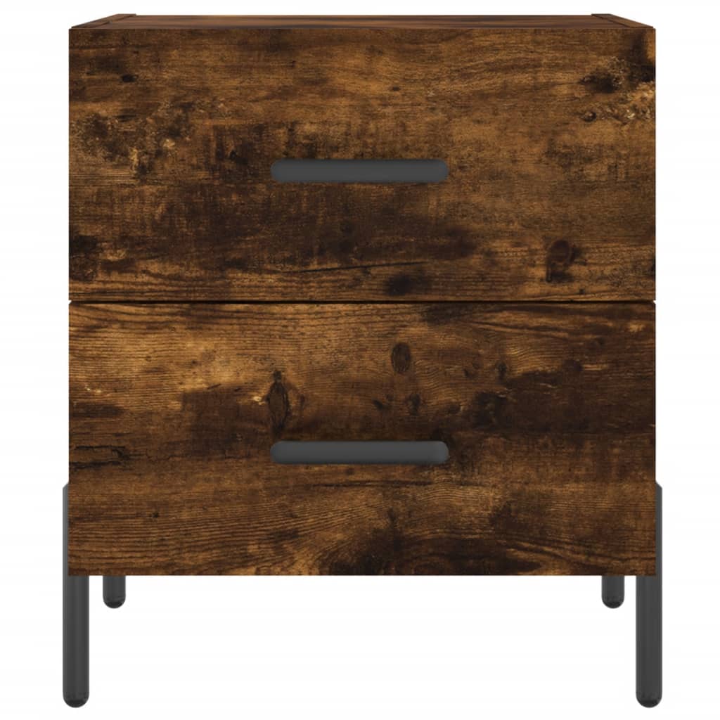 Mesita Noche 2 Uds Madera Ingeniería Roble Ahumado 40x35x47,5cm_4