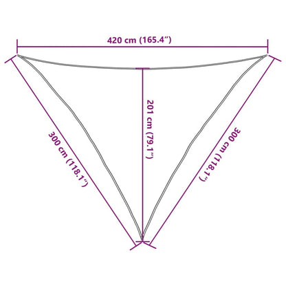 Vidaxl Toldo De Vela Verde Claro Hdpe 160 G/m² 3x3x4,2 M_2