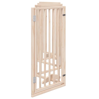 Vidaxl Puerta Para Perros Con Puerta Plegable De 6 Paneles, 300 Cm, Madera De Álamo_4