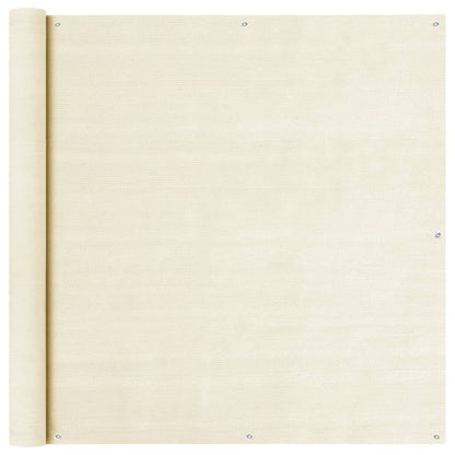 Vidaxl Toldo Para Balcón Hdpe Crema 120x500 Cm_0