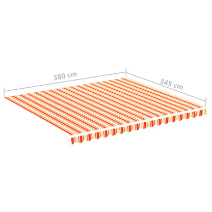 Tela De Repuesto Para Toldo Amarillo Y Naranja 4x3,5 M_5