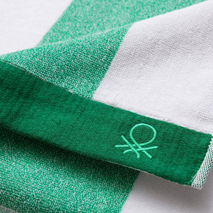 Set 2pc Toalla De Playa (toalla 90x160cm + Bolsa 144tc Hilo Teñido) Verde Rainbow Be_5