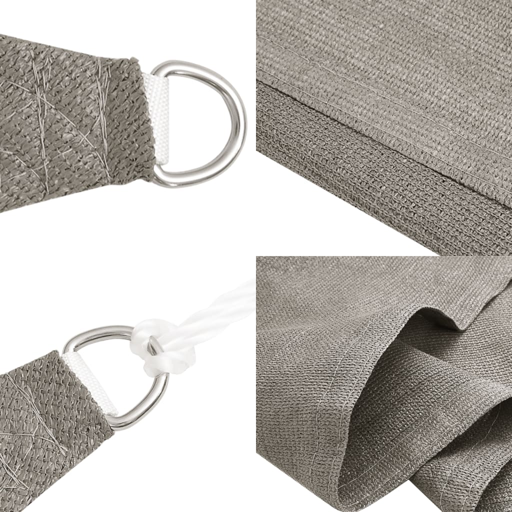 Toldo De Vela Rectangular Hdpe Gris Claro 160 G/m² 6x8 M_4