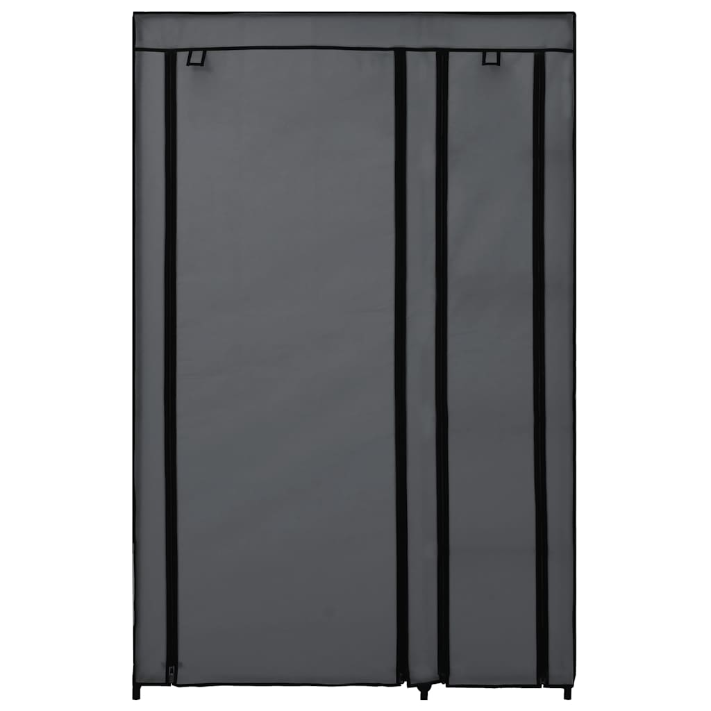 Armario Plegable De Tela Gris 110x45x175 Cm_3