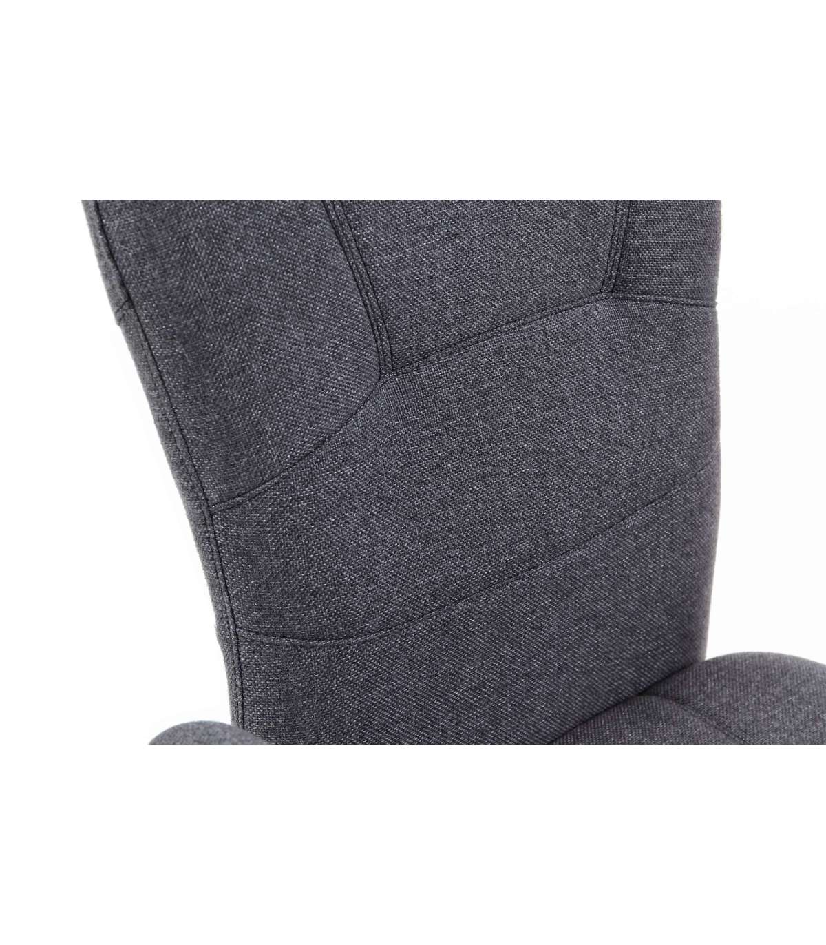 Sillón Despacho Giratorio Maggie Tapizada En Tejido Gris, 56 Cm(ancho) 98.5/107.5 Cm(altu_2
