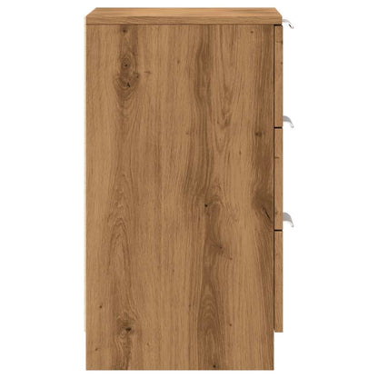 Mesitas Noche 2 Uds Madera Ingeniería Roble Artisan 40x36x65 Cm_4