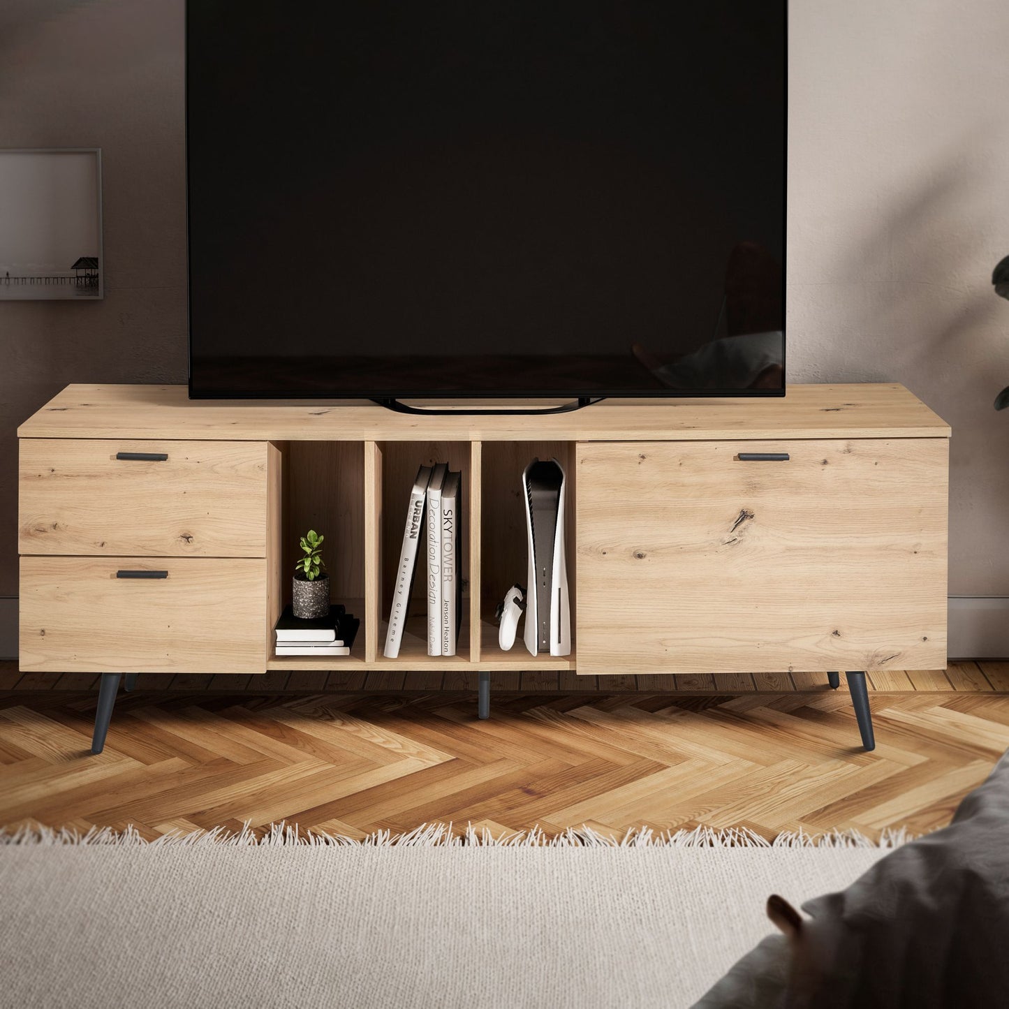 Mueble De Tv Compacto Y Versátil Modelo Wl6.819_1