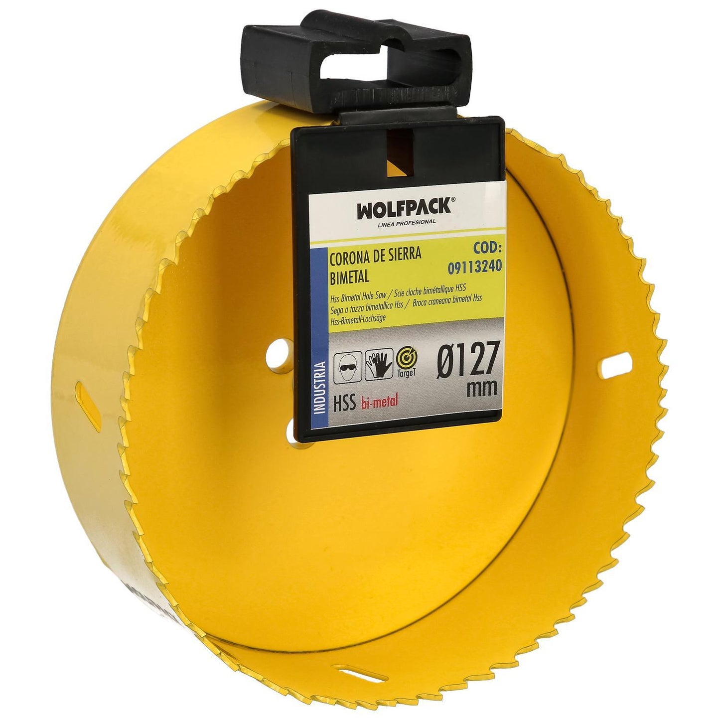 Corona Sierra Bimetal Ø 127 Mm. Templado Termico, Base Reforzada. Corona Madera, Broca Agujeros Madera, Acero, Hierro, Plasticos_0