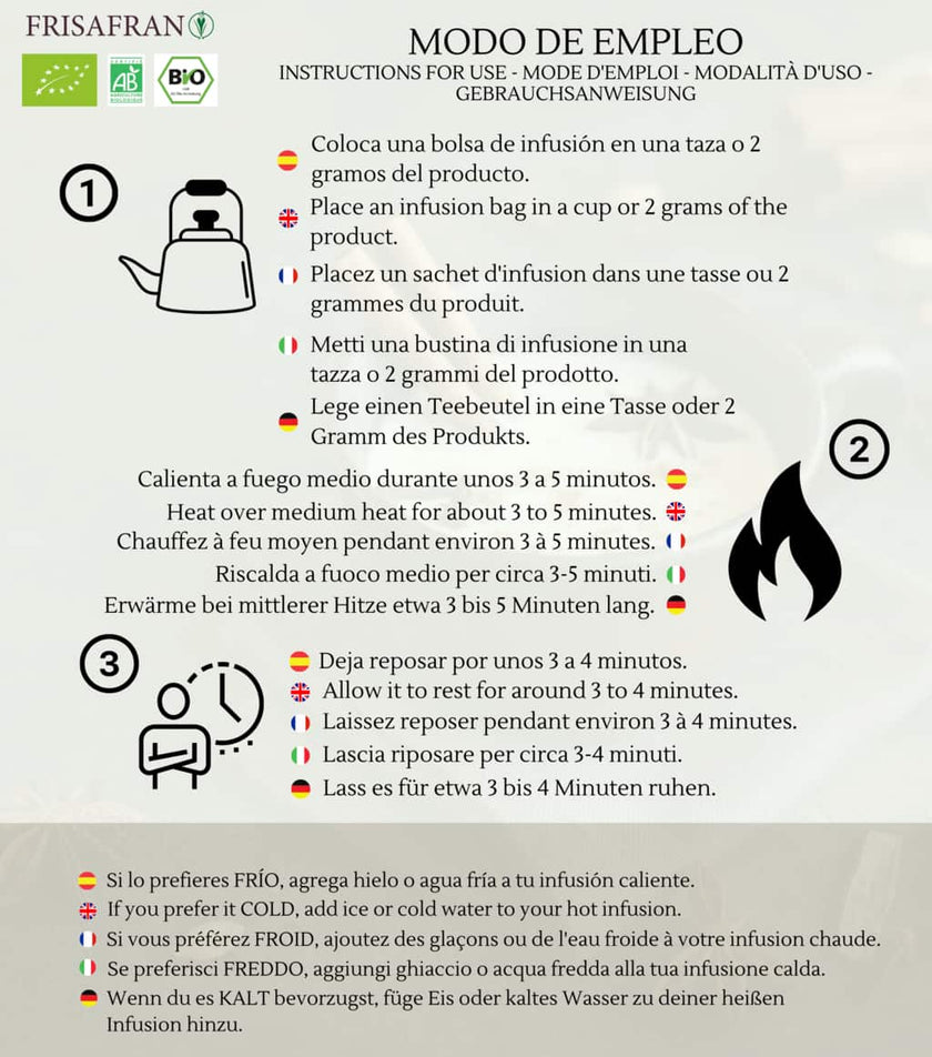 Té Negro Chai Ecológico Pirámides | Calidad | Frisafran