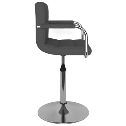 Taburete De Cocina Tela Gris Oscuro_2