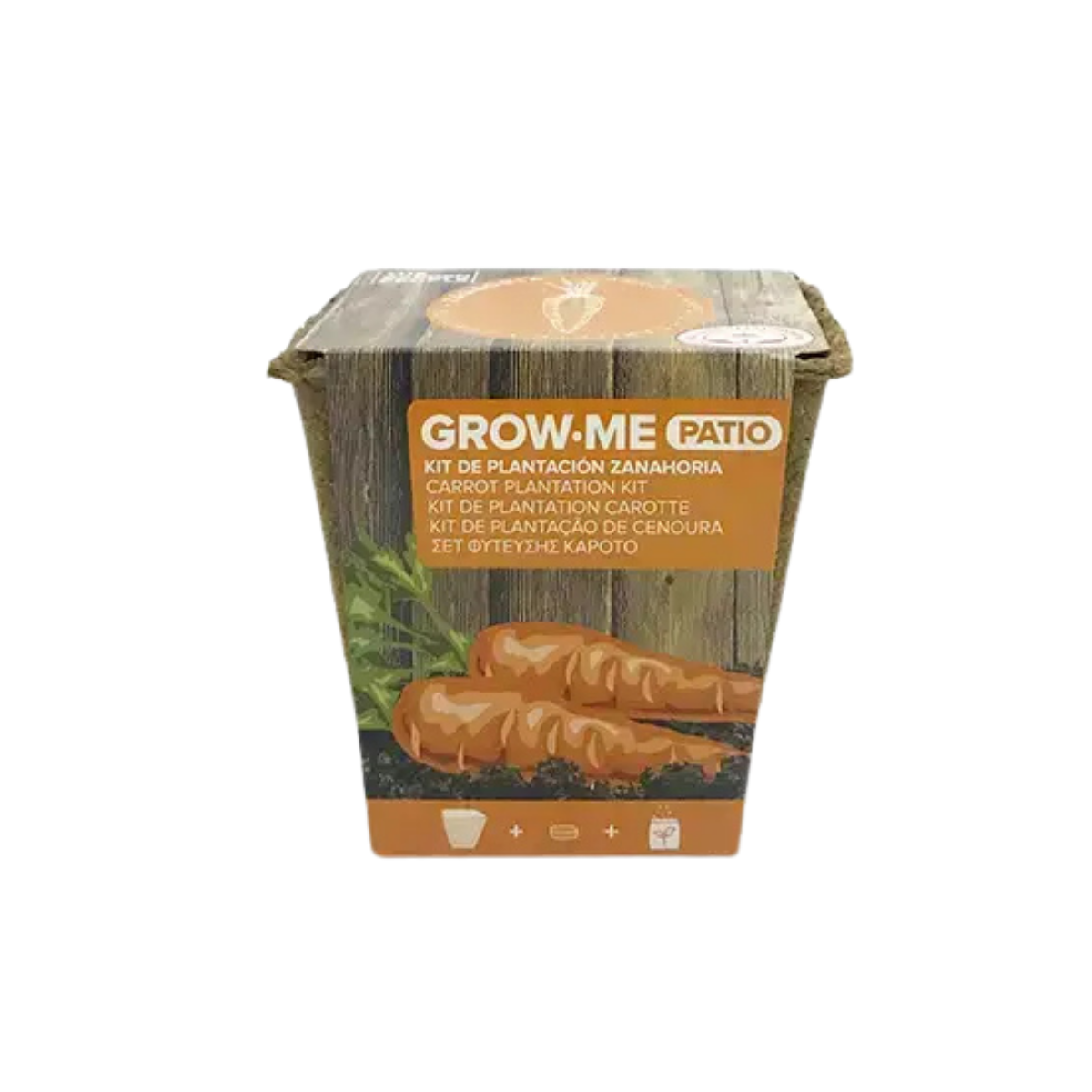 Kit De Cultivo De Zanahoria Nantesa Grow Me – Huerto Urbano Ecológico_0