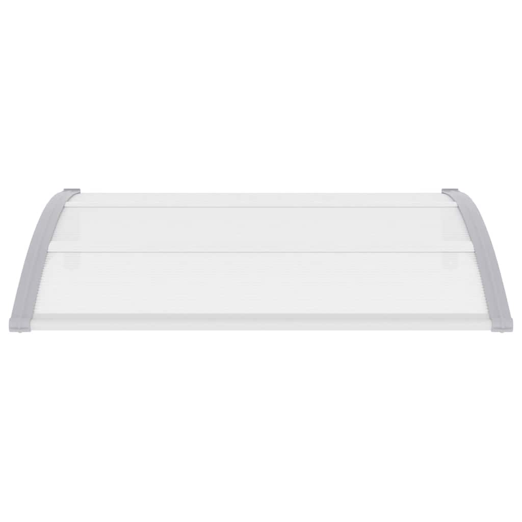 Marquesina Para Puerta Pc Gris Y Transparente 120x75 Cm_3