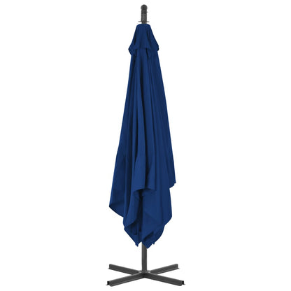 Vidaxl Sombrilla De Jardín Voladiza Palo De Acero Celeste 250x250 Cm_3