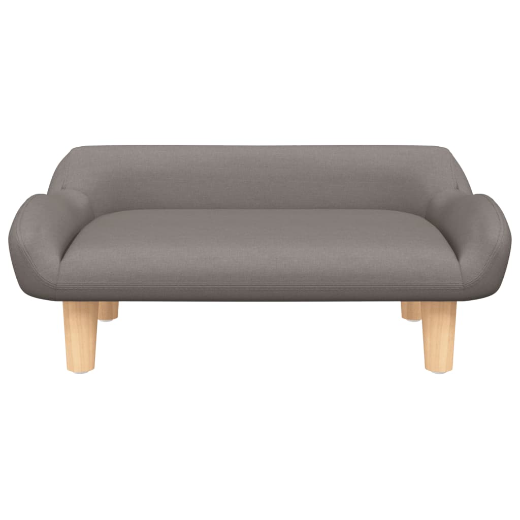 Cama Para Perros De Tela Gris Taupe 70x40x24 Cm / Vetonek_3