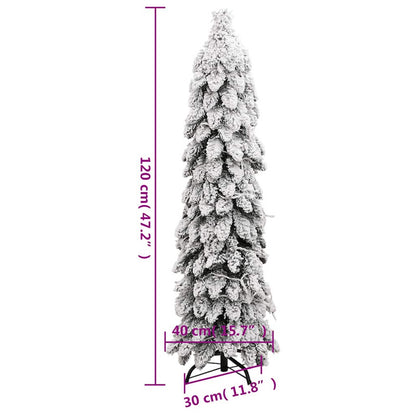 Vidaxl Árbol De Navidad Artificial Iluminado Con 60 Led Y Nieve 120 Cm_2