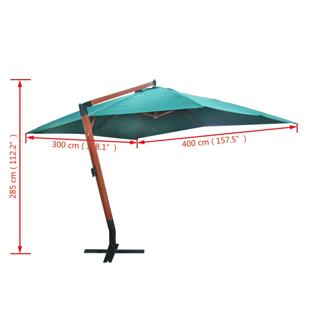 Vidaxl Sombrilla Flotante Melia Verde 300x400 Cm_4