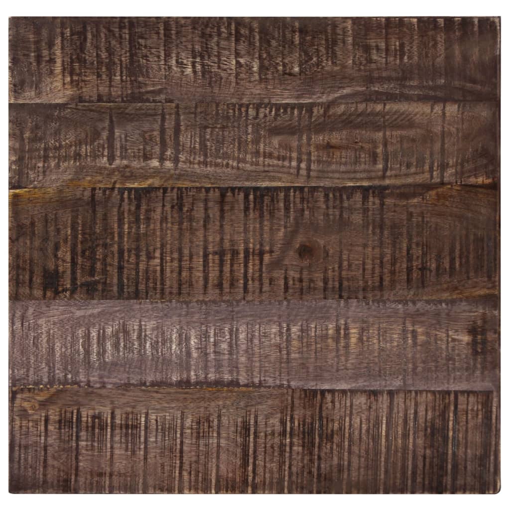 Mesa De Centro Madera Maciza De Mango 50x50x35 Cm_4