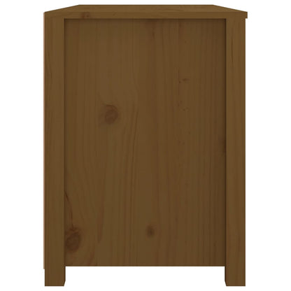 Armario Auxiliar Madera Maciza De Pino Marrón Miel 100x40x54 Cm / Vetonek_0