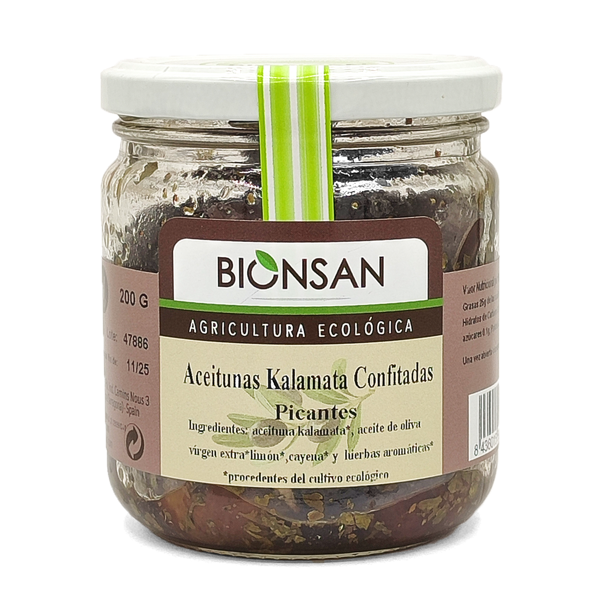 Aceitunas Negras Kalamata Confitadas Picantes Ecológicas 200gr_0