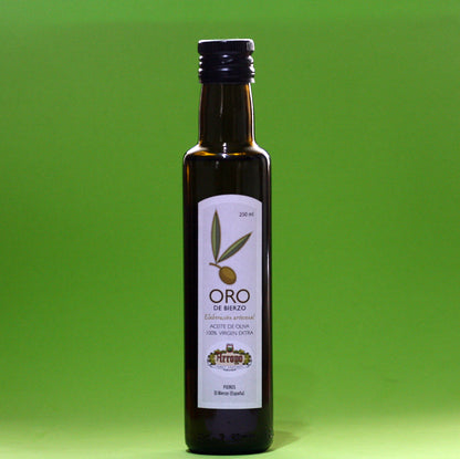 Aceite de oliva oro del Bierzo. 5 botellas de 250nl