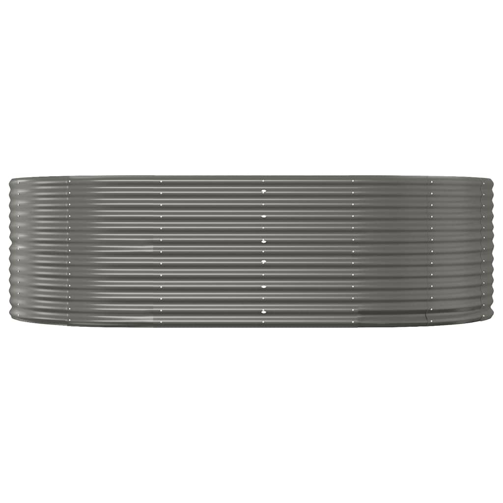 Jardinera Arriate Acero Galvanizado Gris 212x140x68 Cm_2