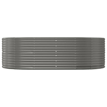 Jardinera Arriate Acero Galvanizado Gris 212x140x68 Cm_2