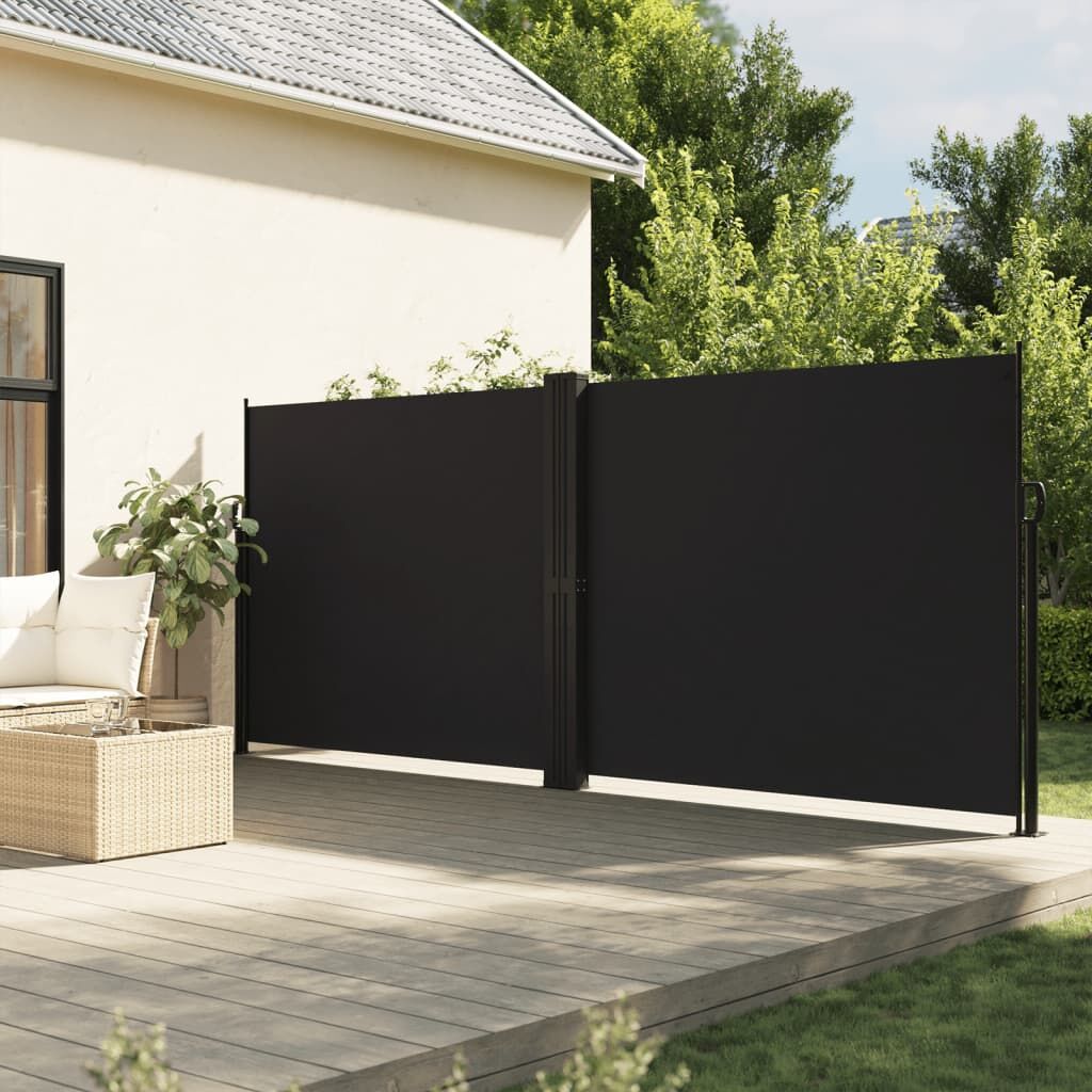 Vidaxl Toldo Lateral Retráctil Negro 180x1200 Cm_1