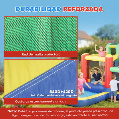Aiyaplay Castillo Hinchable Acuático Con Soplador 550w 9 En 1 Tobogán Escalada_4