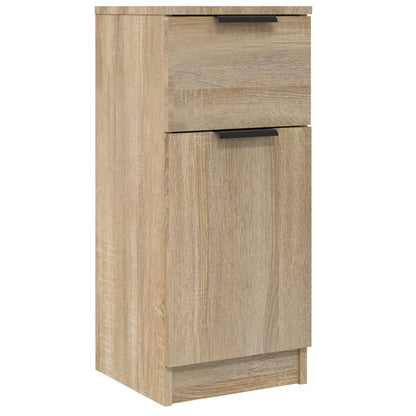 Aparadores 2 Uds Madera Contrachapada Roble Sonoma 30x30x70 Cm / Vetonek_5