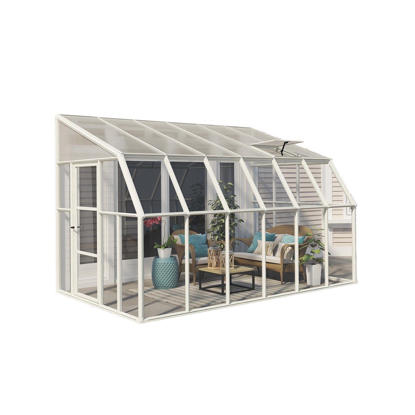 Pérgola adosada cerrada Sunroom 384x257 cm