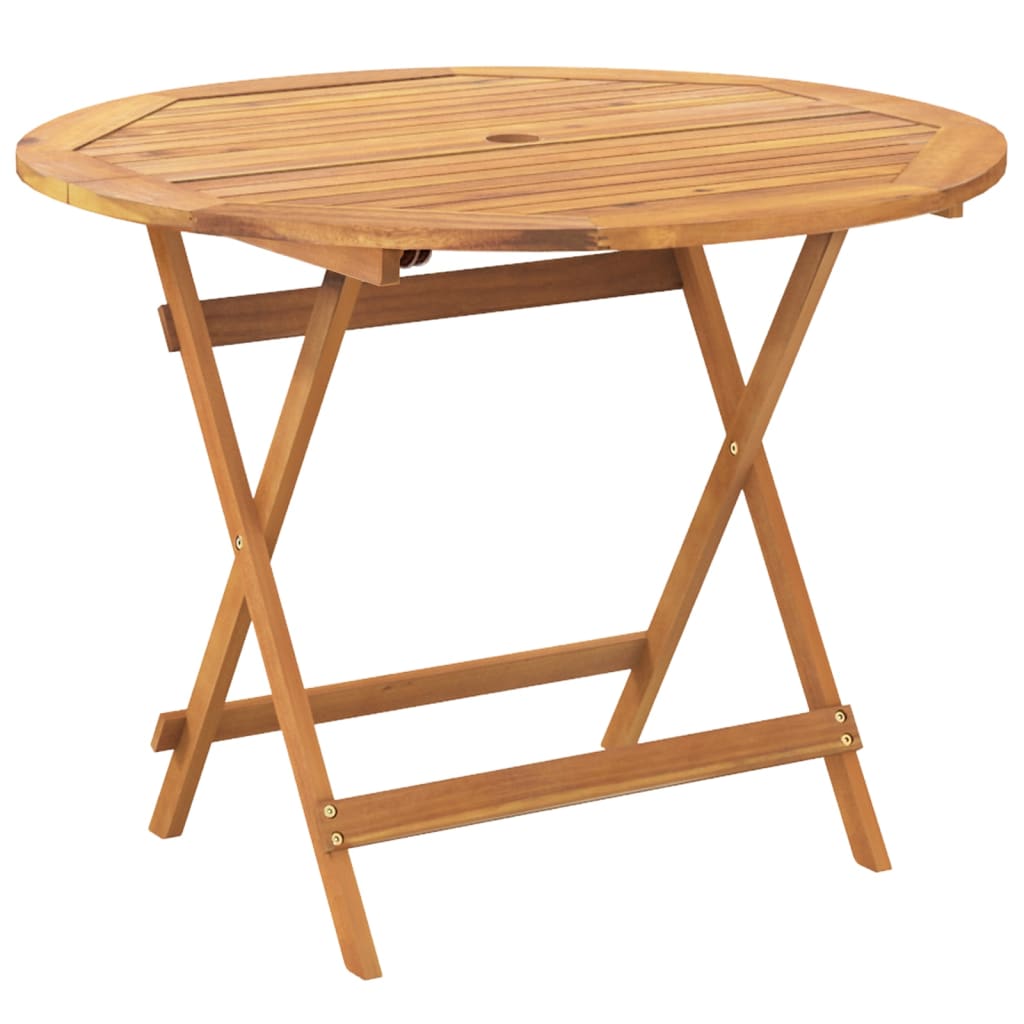 Set De Comedor De Jardín 5 Pzas Tela Madera Maciza Antracita / Vetonek_5