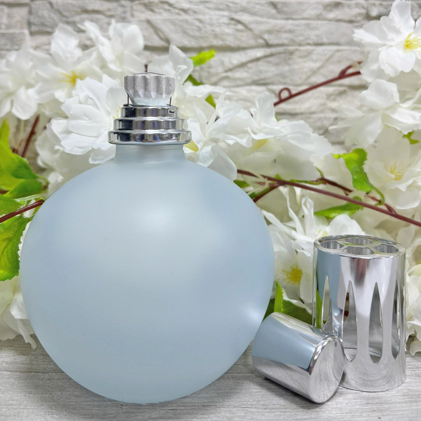 Lámpara Catalítica Azul Grisáceo Mate (200ml) - Sanea El Ambiente Y Elimina Los Malos Olores E Impurezas Del Aire_1