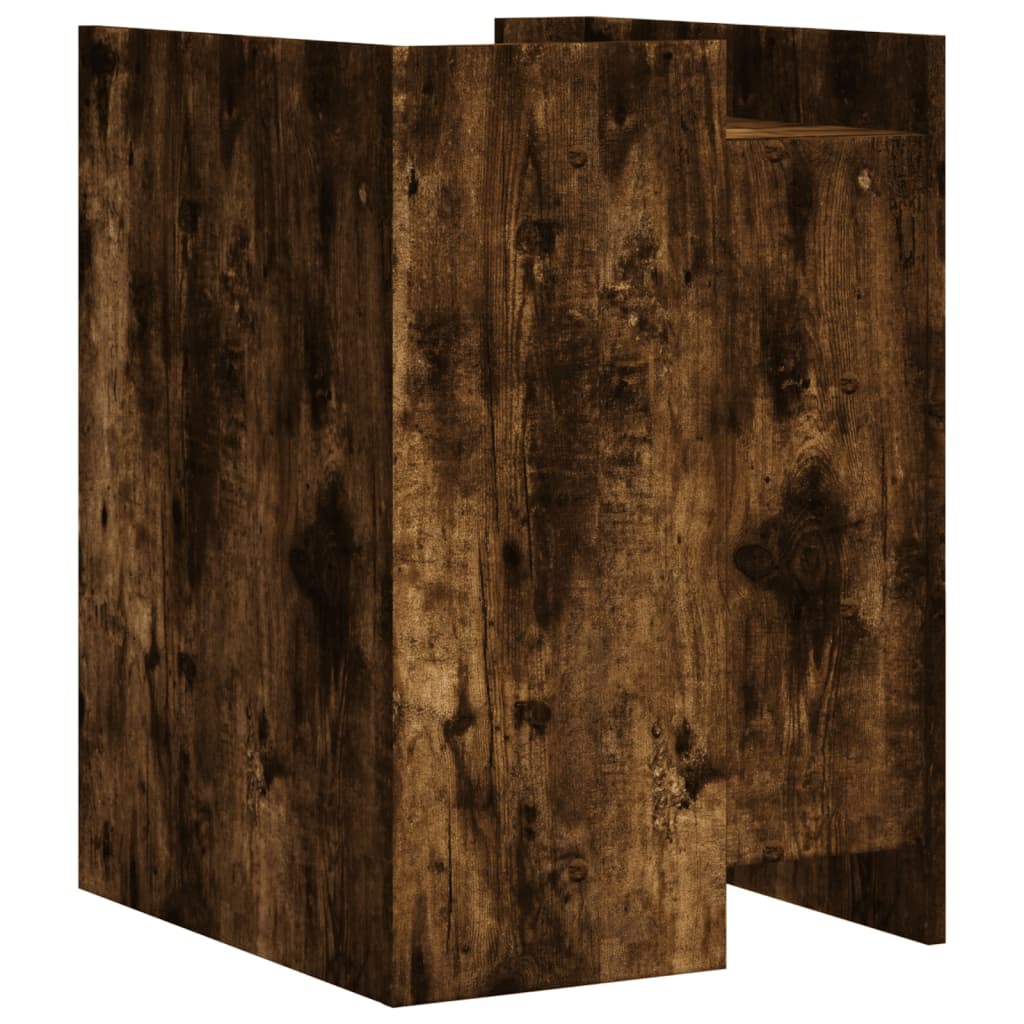 Mesita De Noche Madera De Ingeniería Roble Ahumado 45x50x65 Cm_4