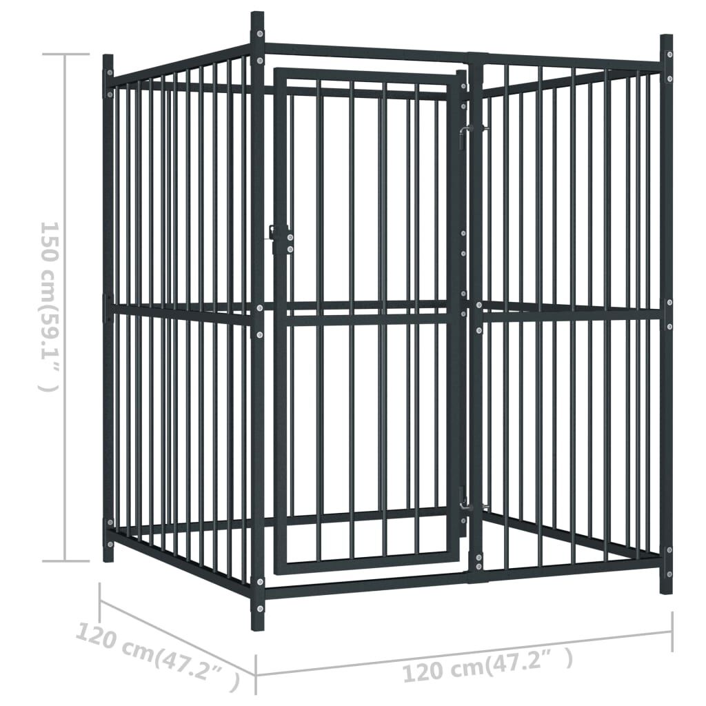 Vidaxl Perrera De Exterior 120x120x150 Cm_2