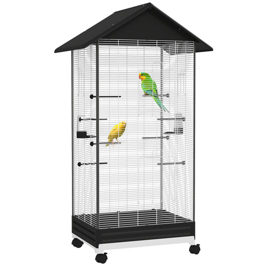 Pawhut Jaula Para Pájaros Con Ruedas_0