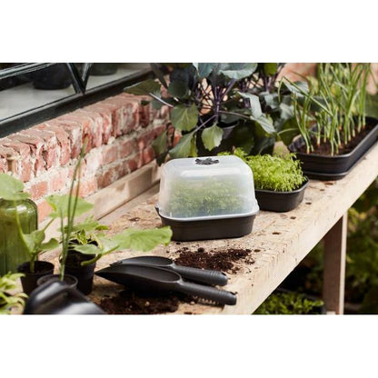 Mini invernadero de cultivo con semillero y cubierta Green basics Elho S