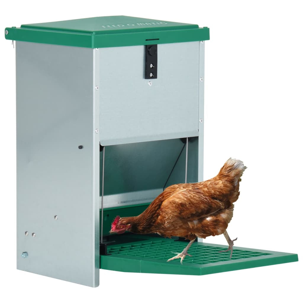 Vidaxl Comedero Automático Para Aves De Corral Con Pedal 8 Kg_1