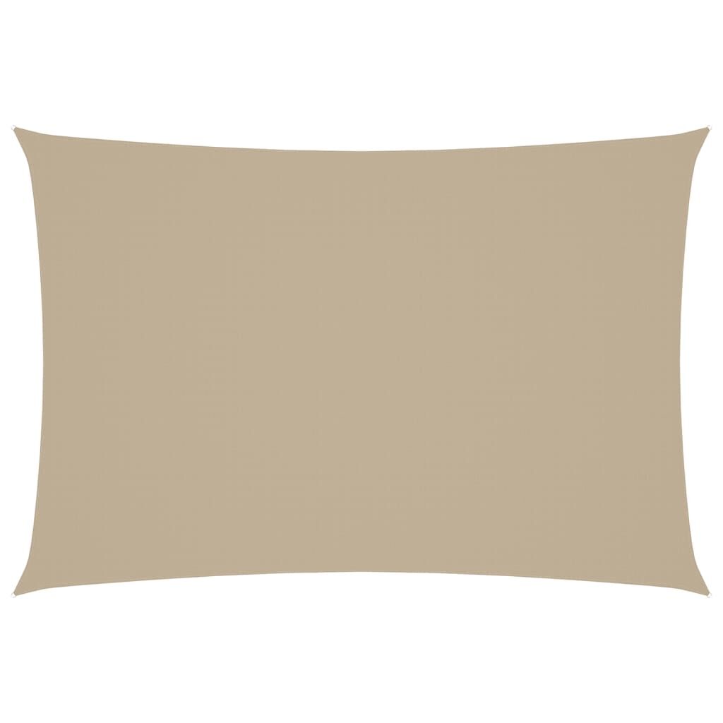 Vidaxl Toldo De Vela Rectangular Tela Oxford Beige 2,5x4,5 M_0
