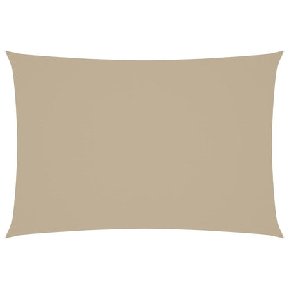 Vidaxl Toldo De Vela Rectangular Tela Oxford Beige 2,5x4,5 M_0