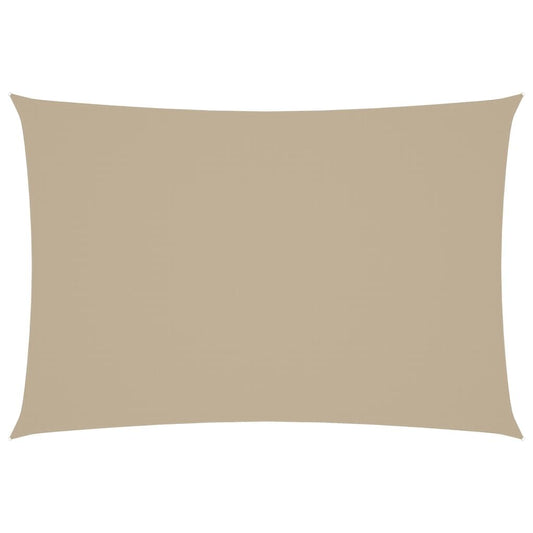 Vidaxl Toldo De Vela Rectangular Tela Oxford Beige 2,5x4,5 M_0