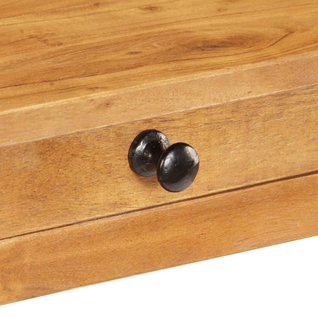 Mesa Consola De Madera Maciza De Acacia 100x40x76 Cm_3