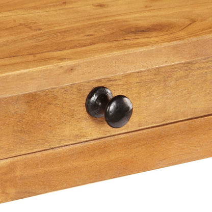 Mesa Consola De Madera Maciza De Acacia 100x40x76 Cm_3